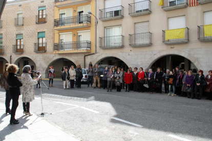 Imagen de un acto del día de la mujer trabajdora en la provincia de Lleida.