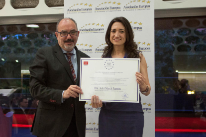 Una associació europea premia una psicòloga lleidatana