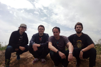 El cuarteto rockero Hermanos Lobo, banda afincada en Lleida.