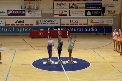 Tres podios para el CH Juneda en la Copa Lleida de patinaje