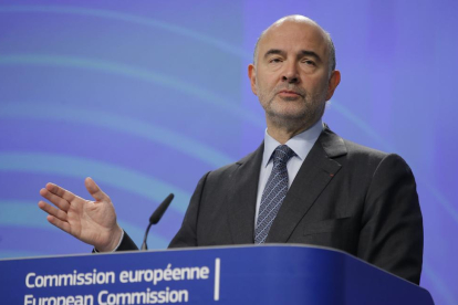 El comissari europeu d’Assumptes Econòmics i Financers, Pierre Moscovici.