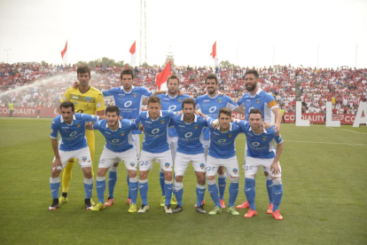 Onze inicial del Lleida en el ‘play-off’ de Sevilla, en el qual figuren alguns dels denunciants.