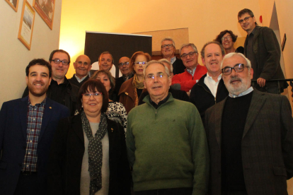 Alcaldes y concejales de Tàrrega de los 35 últimos años, el viernes.