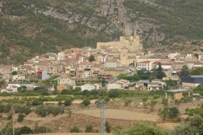 Vista del poble d’Os de Balaguer.
