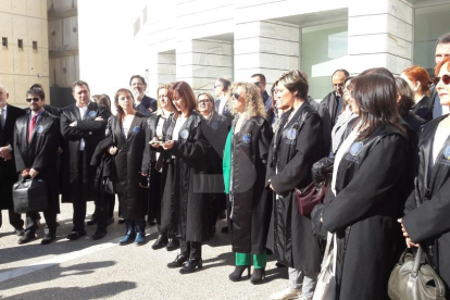 La concentració d'advocats a Lleida.