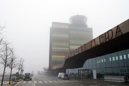Una vista de l'aeroport de Lleida-Alguaire aquest dimecres, 28 de desembre.