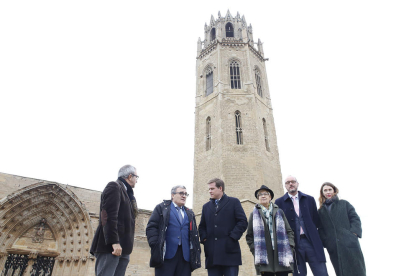 Ros va visitar la Seu Vella amb la delegació de Xàtiva.