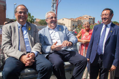 El president Quim Torra va visitar les Borges Blanques en motiu de la festa major.