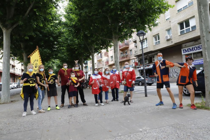 La Fecoll protagonizó un desfile por las calles de Lleida, coincidiendo con el fin de semana en qué la capital del Segrià tendría que haber celebrado la 41 edición de la fiesta.