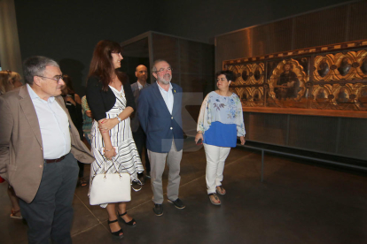Visita de la consellera catalana de Cultura, Laura Borràs, al Museu de Lleida