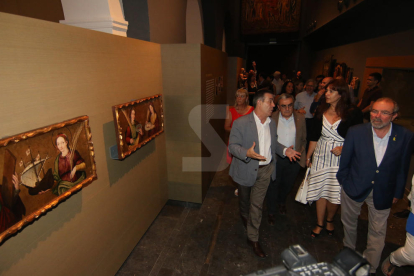 Visita de la consellera catalana de Cultura, Laura Borràs, al Museu de Lleida