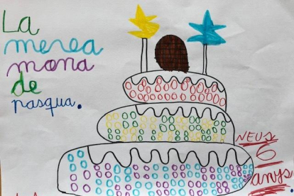 Nata, melmelada, figures de xocolata,...
Dibuixa'ns com vols que sigui el teu pastís!