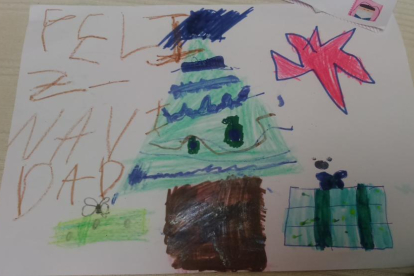 Arbre de Nadal... Fet per la Naroa de 7 anys