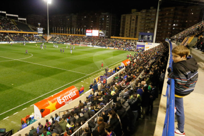 Imatges de la final entre el Barça i l'Espanyol al Camp d'Esports de Lleida
