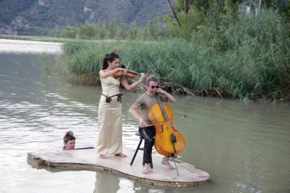 El pantà de Terradets es va convertir en un auditori musical improvisat per a l'espectacle 'Le piano du Lac'