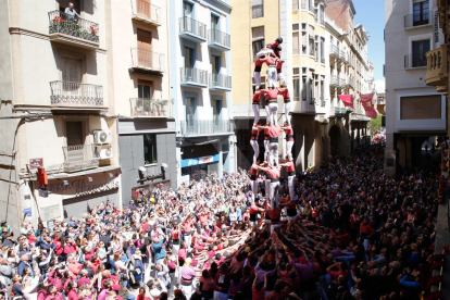 Imatges de la jornada castellera de la Festa Major de Lleida 2018