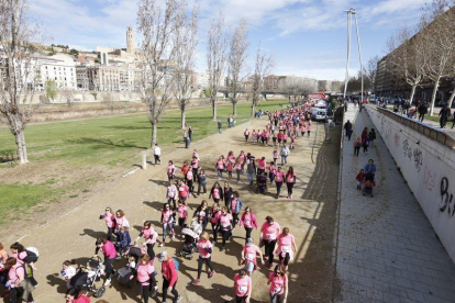 Des de la canalització del riu Segre a Lleida, amb 1.850 participants