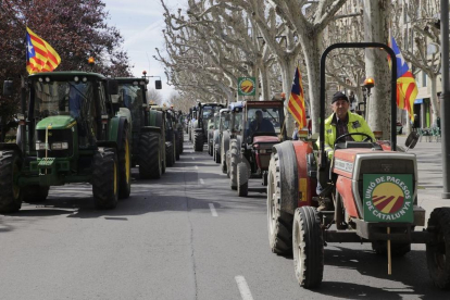 La manifestació ha finalitzat davant de la subdelegació del Govern espanyol a Lleida