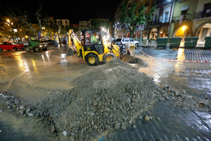 Imatges de les inundacions a Balaguer del passat dilluns 20 de maig de 2018