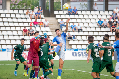 Imatges del partit entre el Lleida Esportiu i l'Espanyol B