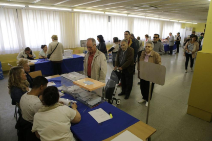 Col·legis electorals a la demarcació de Lleida pels comicis municipals i europeus.