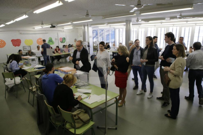 Col·legis electorals a la demarcació de Lleida pels comicis municipals i europeus.