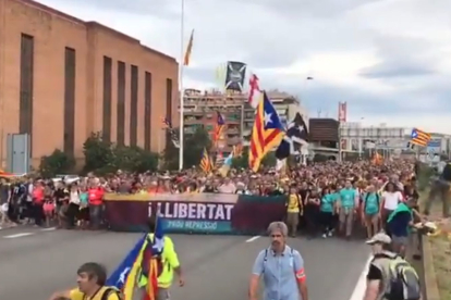 Les 'Marxes per la llibertat' arriben a Barcelona