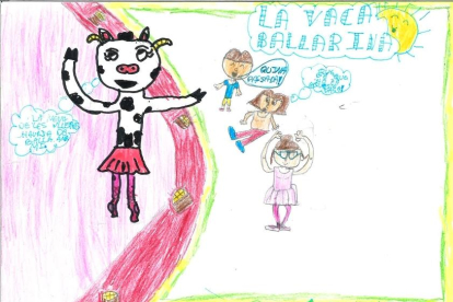 Soc la Paula i tinc 11 anys. Us envío la vaca de l'Esbaiola't animant als nens i nenes a ballar amb ella!!!
