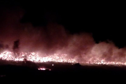 El succés fa dibuixar un mar de foc en plena nit.