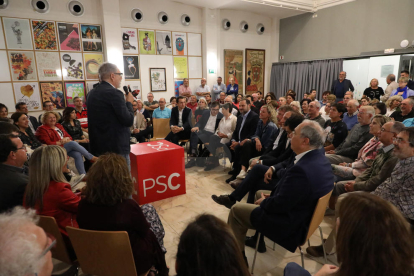 Imatges de la visita del ministre de Foment José Luis Ábalos a Lleida i a les instal·lacions de SEGRE