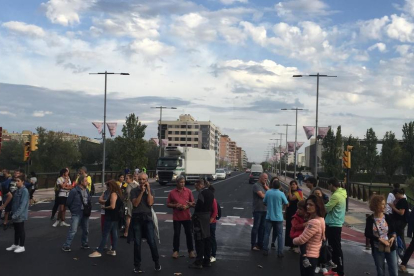Imatges de les manifestacions a la ciutat de Lleida contra la sentència del Procés