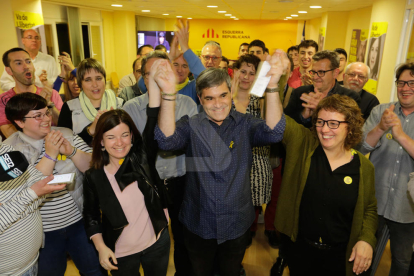 ERC celebra la victòria a les Generals a Lleida