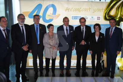 Encabezado por el presidente de la Generalitat, Quim Torra, y con la participación de 200 empresarios.