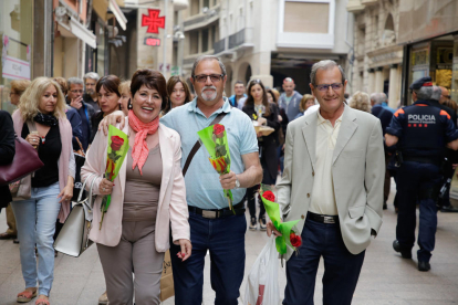 Imatges de la diada de Sant Jordi 2018