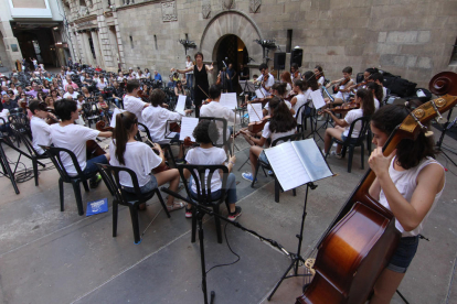 Imatges de la Festa de la Música a Lleida amb més de 350 intèrprets