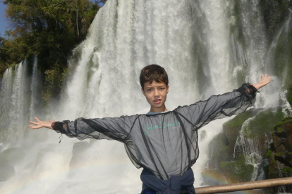 A les Catarates d'Iguazú.