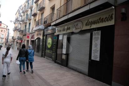 Imatges de la vaga a la ciutat de Lleida