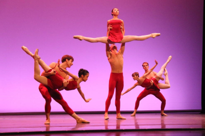 El Ballet de Catalunya, ahir a la presentació al Liceu.