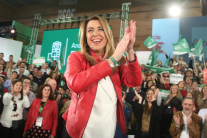 La candidata socialista a la reelecció a la Junta andalusa, Susana Díaz.