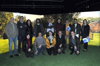 Los participantes en el pleno de la Xarxa de Museus d’Aqueologia, este pasado lunes.  