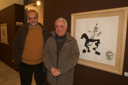 Masoliver i Rossell, a Lleida el 2005, a l’exposició ‘Lo Quixon’.