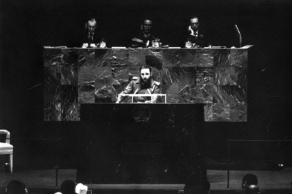 Fotografía de archivo del 7 de febrero de 2002 del líder cubano.
