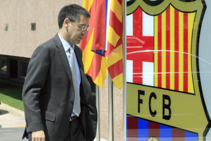 Josep Maria Bartomeu va qualificar de sorpresa la decisió del TAS sobre el recurs del Reial Madrid.