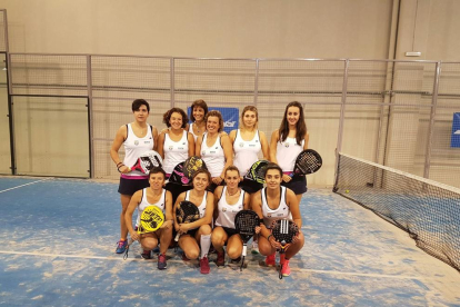 Integrants de l’equip del Club Tennis Urgell.