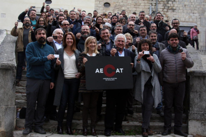 Un centenar de cargos asistieron ayer a la presentación de la Assemblea d’Electes en Girona.