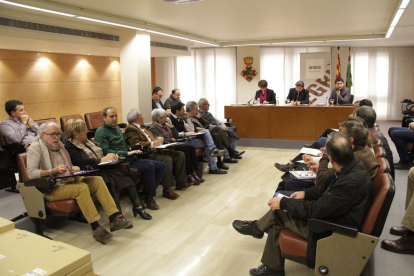 El ple del consell d'alcaldes del Segrià.