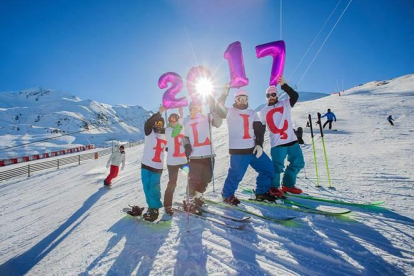Esquiadores de Boí Taüll este Fin de Año.