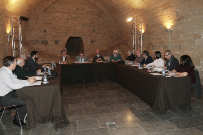 La reunión del Consell Cívic i Social se celebró ayer en la Casa de la Volta de la Seu Vella. 
