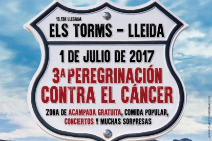 Convocan una 'peregrinación' contra el cáncer entre Barcelona y Els Torms
