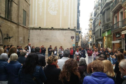 La concentració d'aquest dijous a la plaça Paeria en suport als 'Jordis' i al Govern català.